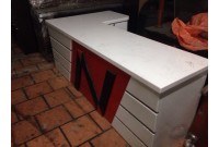 Thanh Lý Bàn Lễ Tân Góc 2m1 x 1m1 Cũ Giá Rẻ